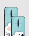 Shop Cute White Bear Premium Glass Case for OnePlus 8-Design