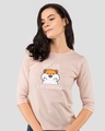 Shop Cuteness Superpower 3/4 Sleeve Slim Fit T-Shirt-Front