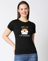 Shop Cuteness Superpower Half sleeve Printed Rib T-shirt-Front