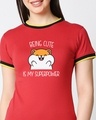 Shop Cuteness Superpower Slim Fit T-Shirt-Front