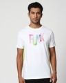 Shop Cyber Funk Contrast Side Seam T-Shirt-Front