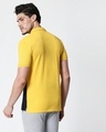 Shop Cyber Yellow-Dark Navy Two Block Polo T-Shirt-Design