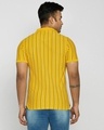 Shop Cyber Yellow Vertical Stripe Pique Polo T-Shirt-Design