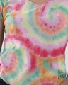 Shop Colour Wheel Printed V Neck Cotton T Shirt-Design