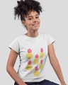 Shop Pineaple Placement Printed Round Neck Cotton T Shirt-Front