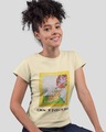 Shop Portrait Printed Round Neck Cotton T Shirt-Front