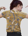 Shop Sparrow's Printed V Neck Cotton T Shirt