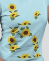 Shop Sunflower Placement Printed Round Neck Cotton T Shirt-Design
