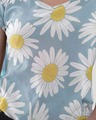 Shop Sunflower Shine Printed V Neck Cotton T Shirt-Design