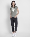 Shop Women's Grey Dab Marshmello Graphic Printed T-shirt-Design