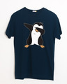 Shop Dab Penguin Half Sleeve T-Shirt-Front