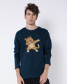 Shop Dabbing Cat Full Sleeve T-Shirt-Front