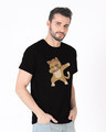 Shop Dabbing Cat Half Sleeve T-Shirt-Design