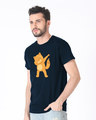 Shop Dabbing Catty Half Sleeve T-Shirt-Design