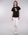 Shop Dabbing Panda Bow Boyfriend T-Shirt-Design
