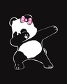 Shop Dabbing Panda Bow Fleece Light Sweatshirt-Full
