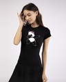 Shop Dabbing Panda Bow Half Sleeve T-Shirt-Design