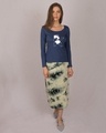 Shop Dabbing Panda Bow Scoop Neck Full Sleeve T-Shirt-Design