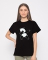 Shop Dabbing Panda Boyfriend T-Shirt-Front