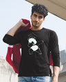 Shop Dabbing Panda Full Sleeve T-Shirt-Front