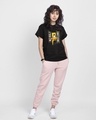 Shop Women's Black Daffy Awesome Graphic Printed Boyfriend T-shirt-Design