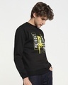 Shop Men's Black Daffy Awesome Typography Sweater-Design