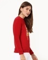 Shop Women's Red Daffy Awesome Graphic Printed Sweater-Design