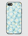 Shop Daisy Art Floral Premium Glass Case for Apple iPhone SE 2020-Front