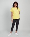 Shop Dalmatian Pocket Boyfriend T-Shirt Pastel Yellow (DL)-Design