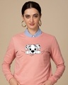 Shop Dalmatian Puppy Fleece Light Sweatshirt (DL)-Front