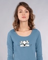 Shop Dalmatian Puppy Scoop Neck Full Sleeve T-Shirt (DL)-Front