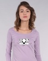 Shop Dalmatian Puppy Scoop Neck Full Sleeve T-Shirt (DL)-Front