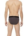 Shop Pack of 3 Men's Dario Solid Micro Modal Grey, Blue And Red Brief