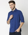 Shop Dark Blue Casual Over Dyed Shirt-Design