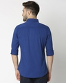 Shop Dark Blue Casual Over Dyed Shirt-Full