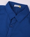 Shop Dark Blue Casual Over Dyed Shirt