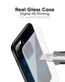 Shop Dark Blue Grunge Premium Glass Case for OnePlus 8 (Shock Proof, Scratch Resistant)-Full