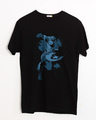Shop Dark Captain America Half Sleeve T-Shirt (AVL)-Front