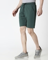 Shop Dark Forest Green Casual Shorts-Design