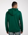 Shop Dark Forest Green Fleece Zipper Hoodies-Full