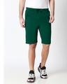 Shop Dark Forest Green Men's Casual Shorts-Front