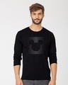 Shop Dark Gradient Mickey Full Sleeve T-Shirt (DL)-Front