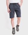 Shop Dark Grey Casual Shorts-Front
