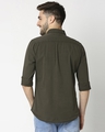 Shop Dark Grey Casual Slim Fit Over Dyed Shirt-Full