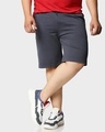 Shop Dark Grey Plus Size Casual Shorts-Front