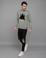 Shop Dark Knight Bats Fleece Light Sweatshirts (BL)-Design