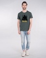 Shop Dark Knight Bats Half Sleeve T-Shirt (BL)-Full