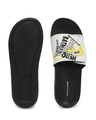 Shop Men's Black Dark knight Graffiti Comfysole Sliders