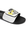 Shop Men's Black Dark knight Graffiti Comfysole Sliders