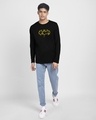 Shop Dark Knight Graffitti Full Sleeve T-Shirt Black (BML)-Design